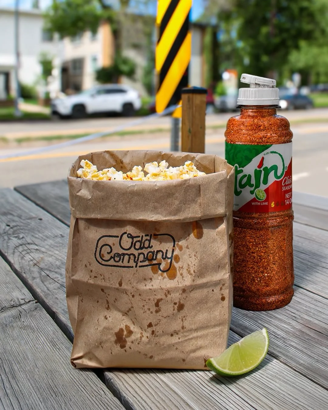 ODD&rsquo;s got NEW chili-lime popcorn, tossed with Taj&iacute;n❗️🍿🍋&zwj;🟩 

When paired with a cold pint, it&rsquo;s the best: &ldquo;I&rsquo;ll just have a tiny bite&rdquo; (but have a few) sorta snack 😚 

See you soon 🍻

#YEG #W&icirc;hkw&eci