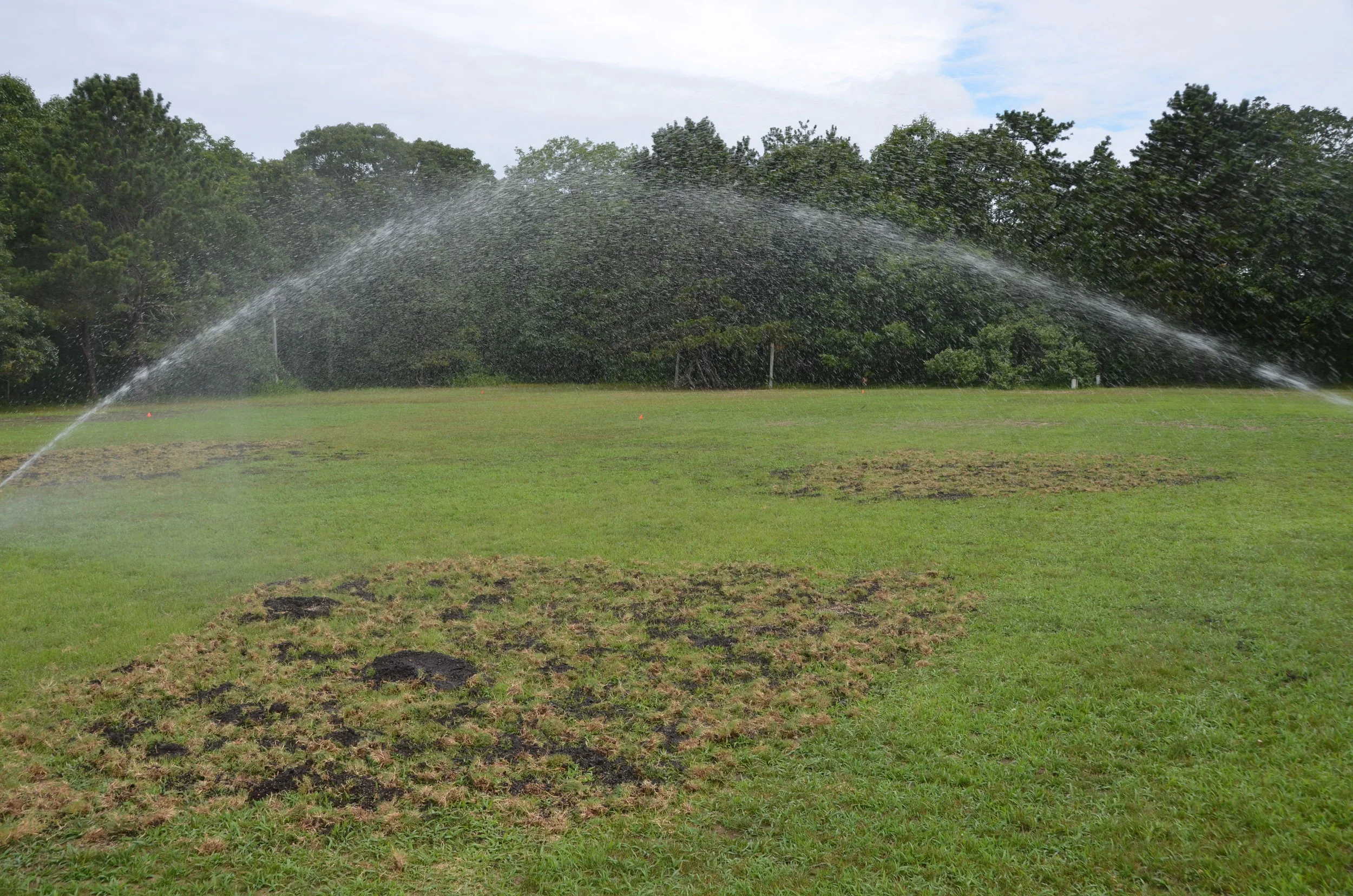 Testing the irrigation