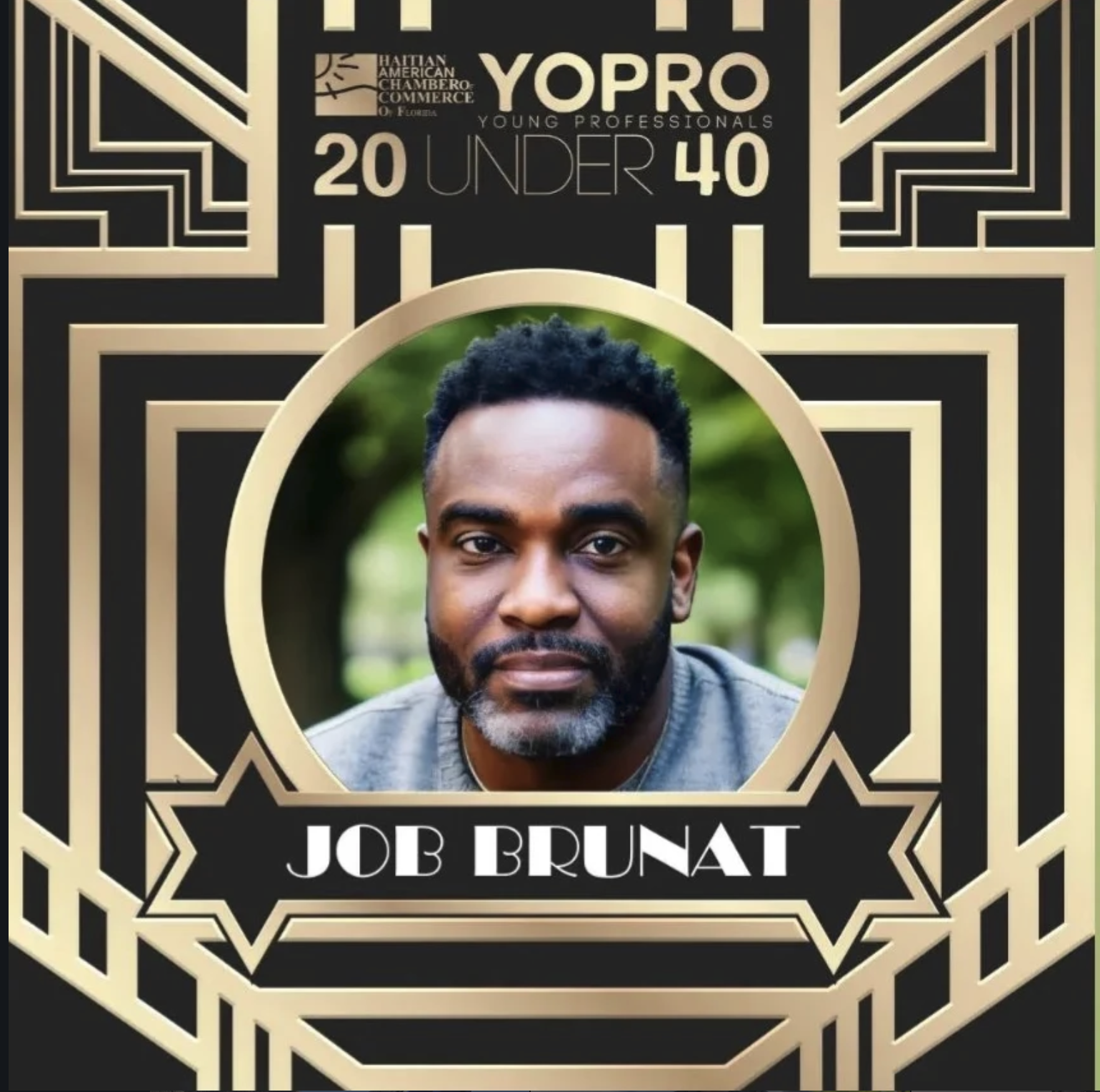 Job Brunat 2024 YoPro 20 Under 40 honoree
