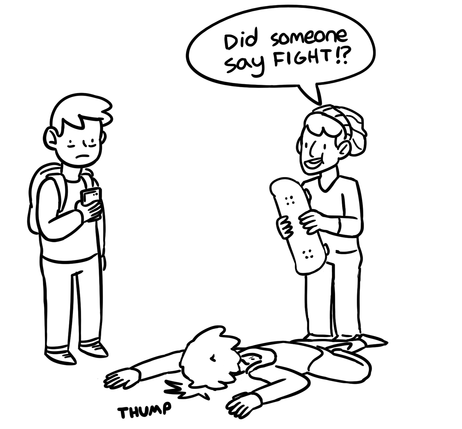 Man Is Excited For Fight