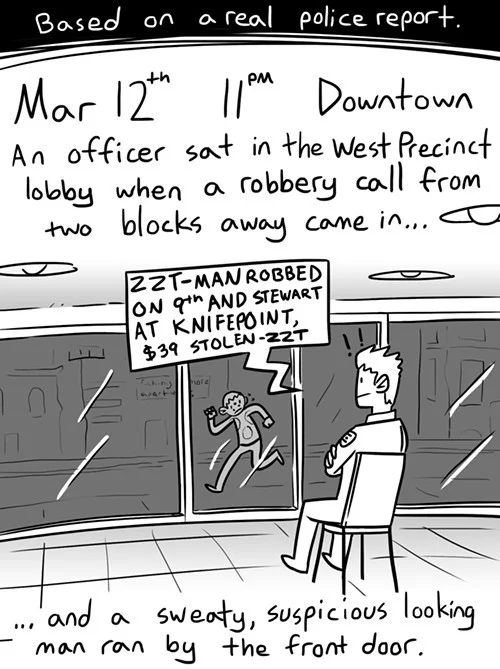 Sweaty, Suspicious, and Running to "Catch a Bus"