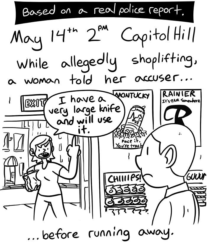 Capitol Hill Shoplifter Suspect Sets the Record Straight