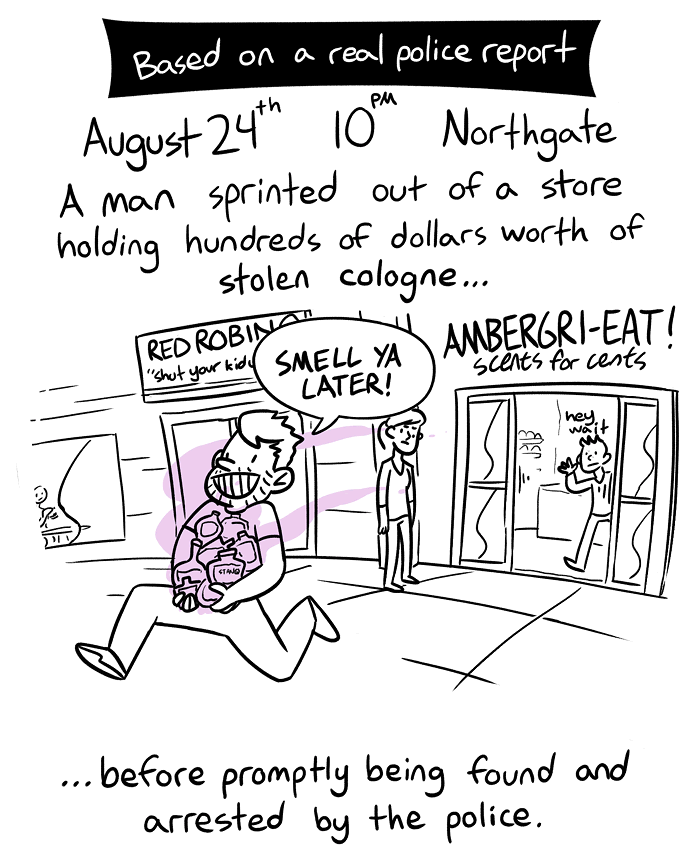 Man Runs Off With Hundreds of Dollars Worth of Cologne