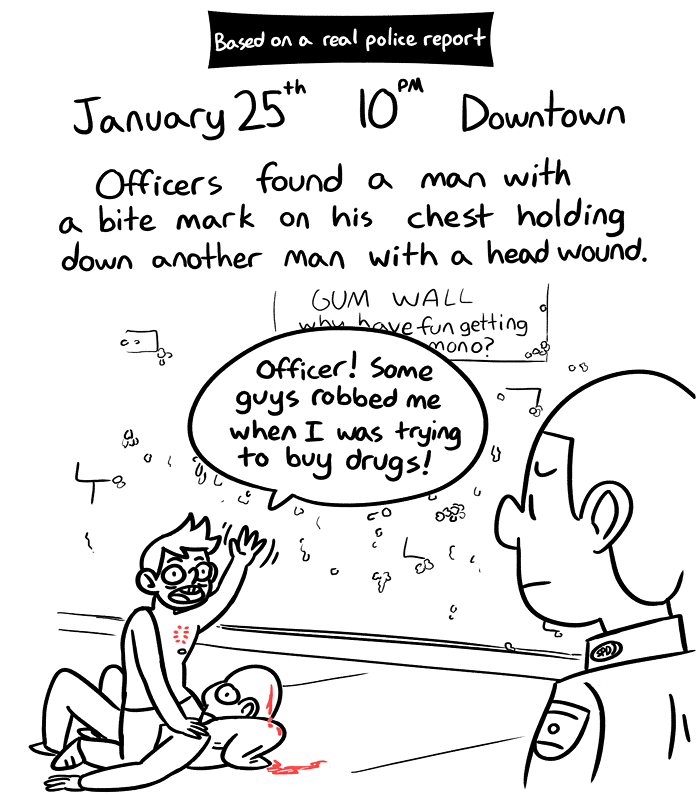 Man Buys Drugs, Gets Bitten