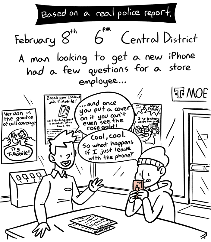 Man Phones in a Robbery