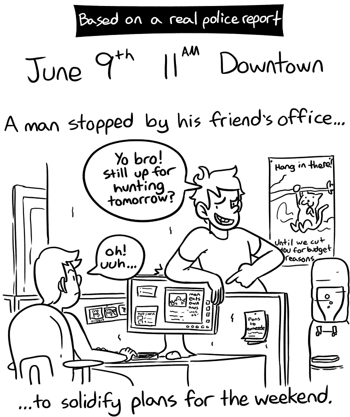 Man Makes Weekend Plans