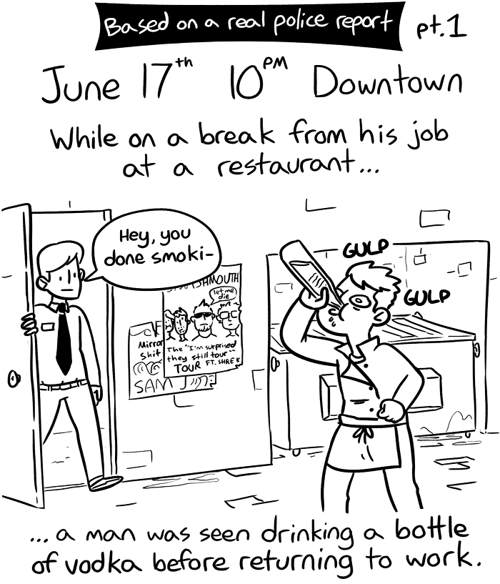 Man at Work Takes a Break, Part 1