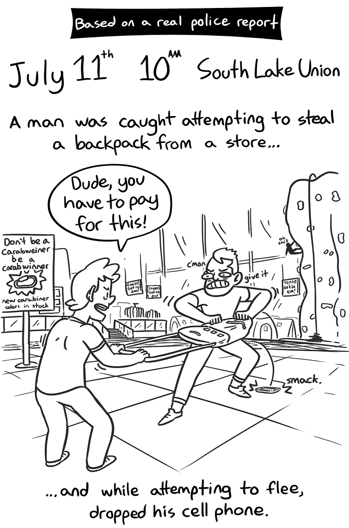 Cop Goes to Taco Place, Orders (Stake)Out