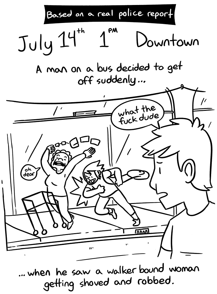 Robber Inspires Idea in Bystander