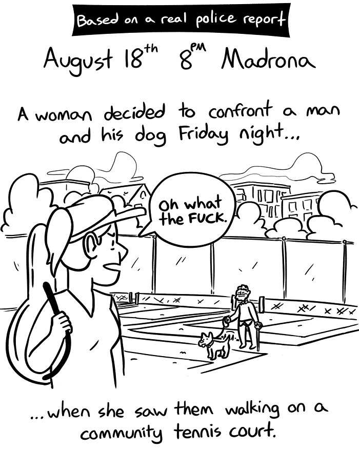 Man Walks Dog, Gets Dogged On