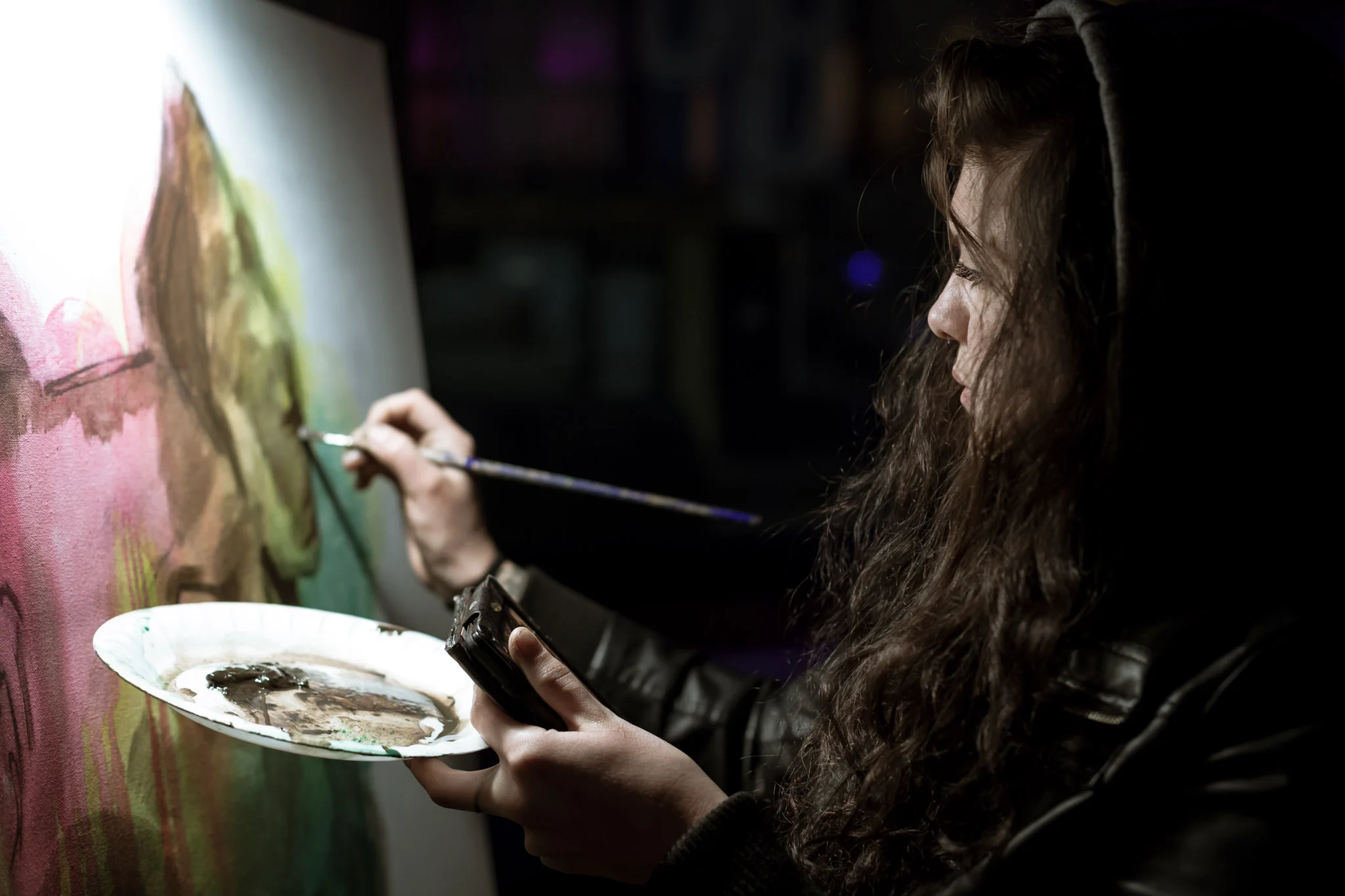 Nora Ann-Francis Hall - Live Painting