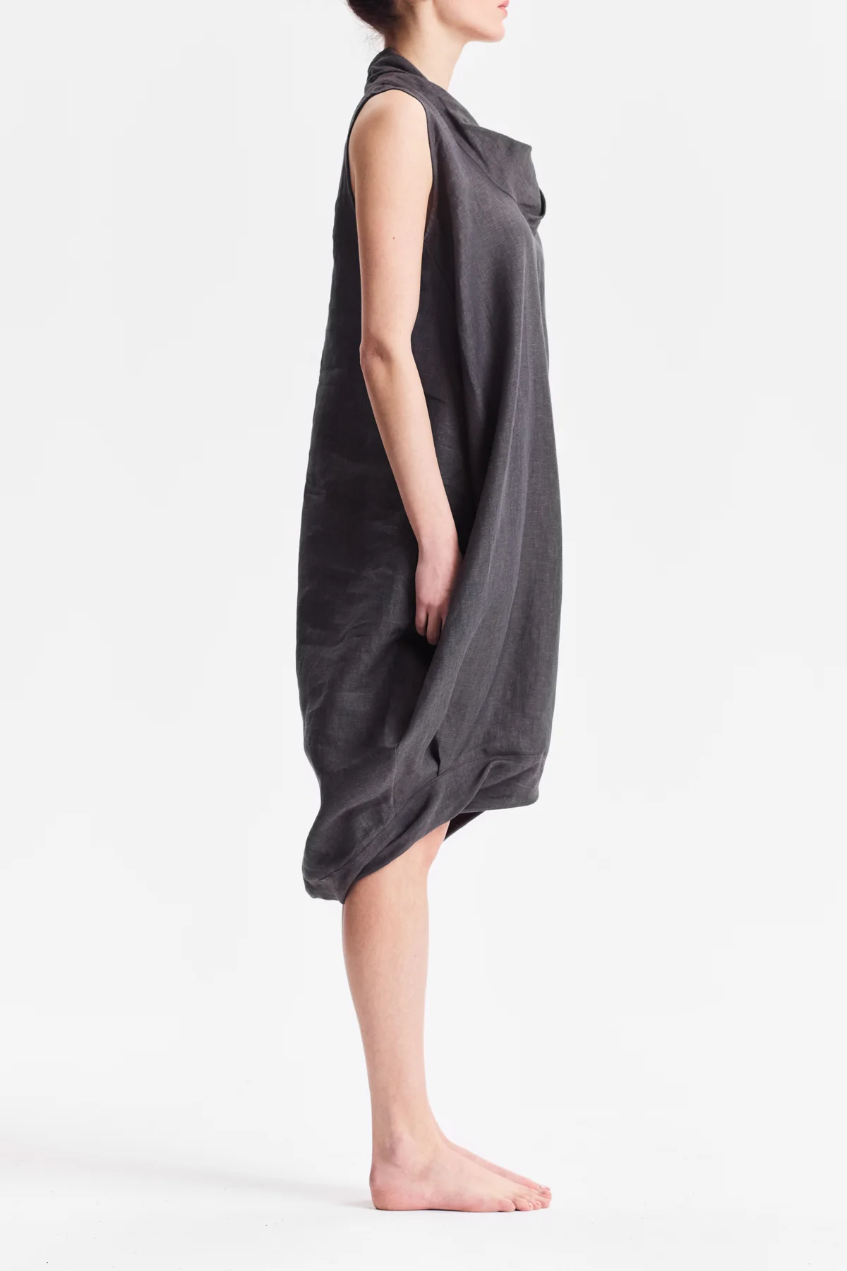 aryasense-chocolate-loose-linen-dress-2
