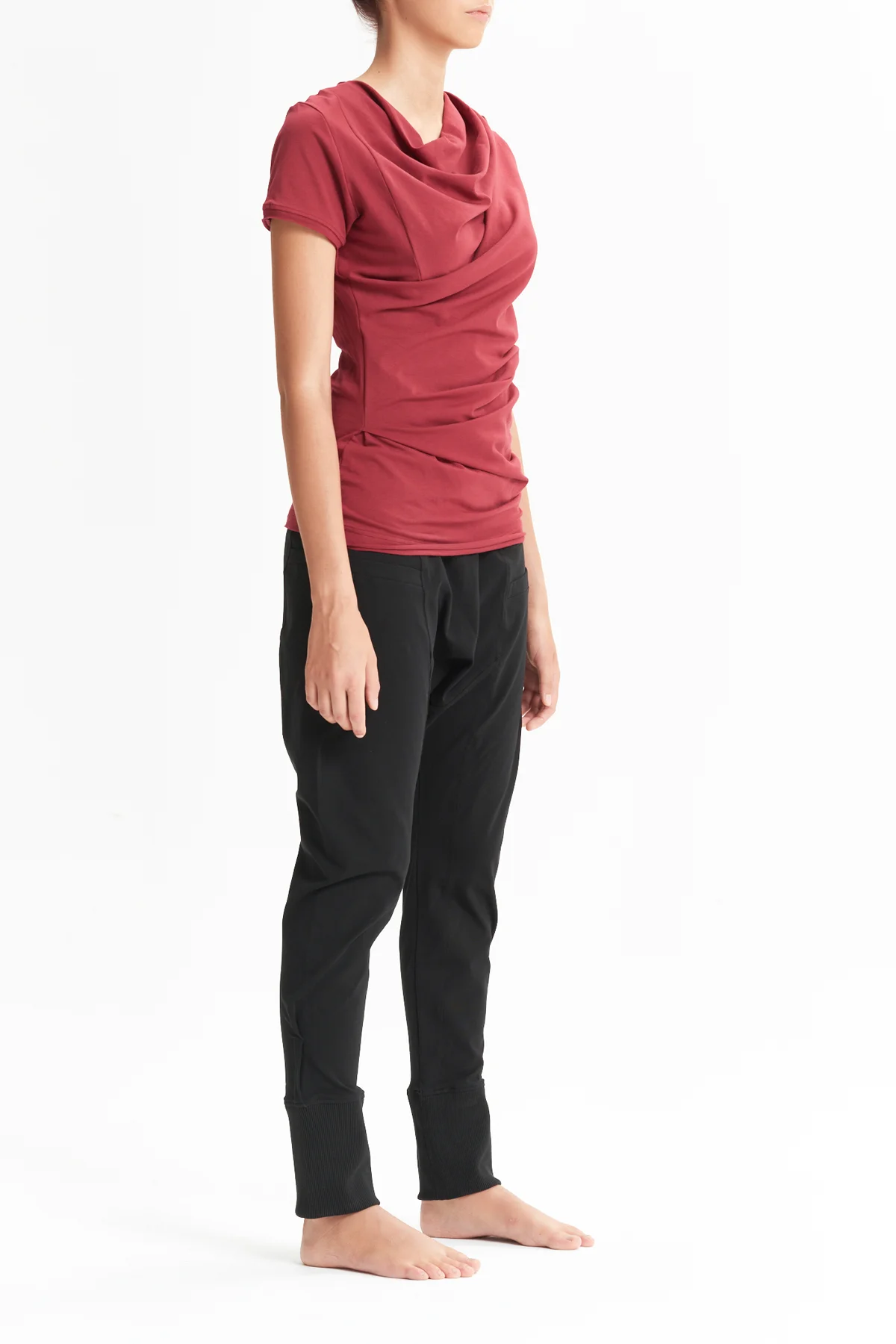 aryasense-short-sleeved-drape-red-top-2