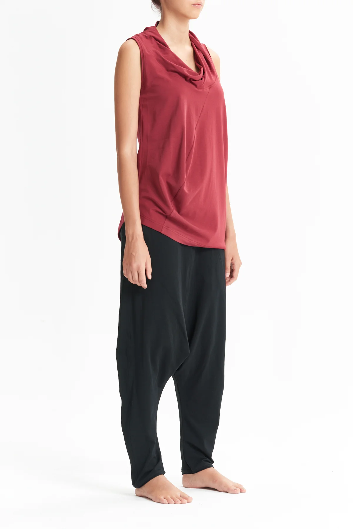 aryasense-drape-collar-red-tank-top-1