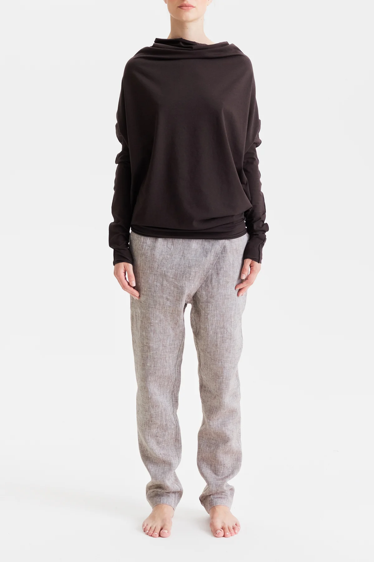 aryasense-dark-brown-longsleeved-oversized-top-1