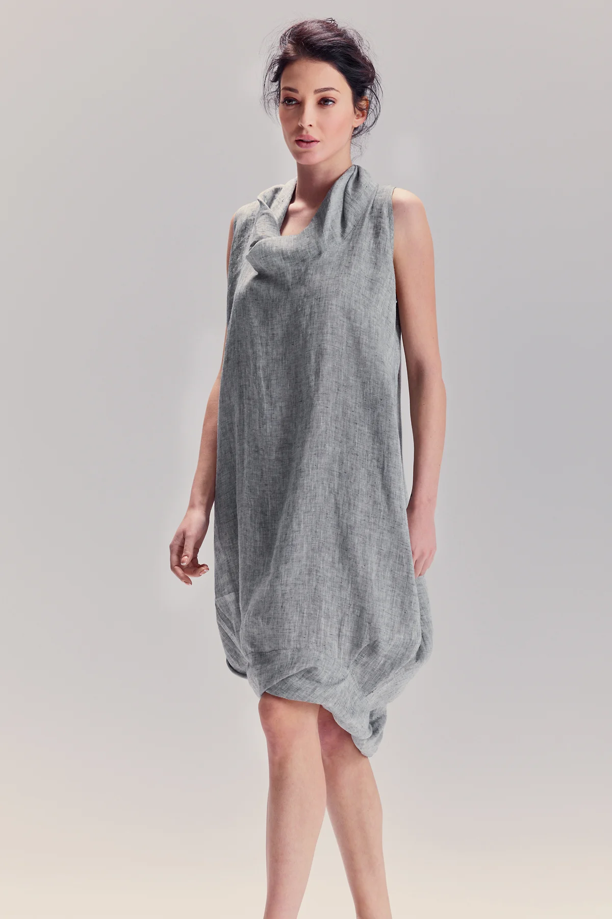 aryasense-light-grey-denim-loose-dress-6