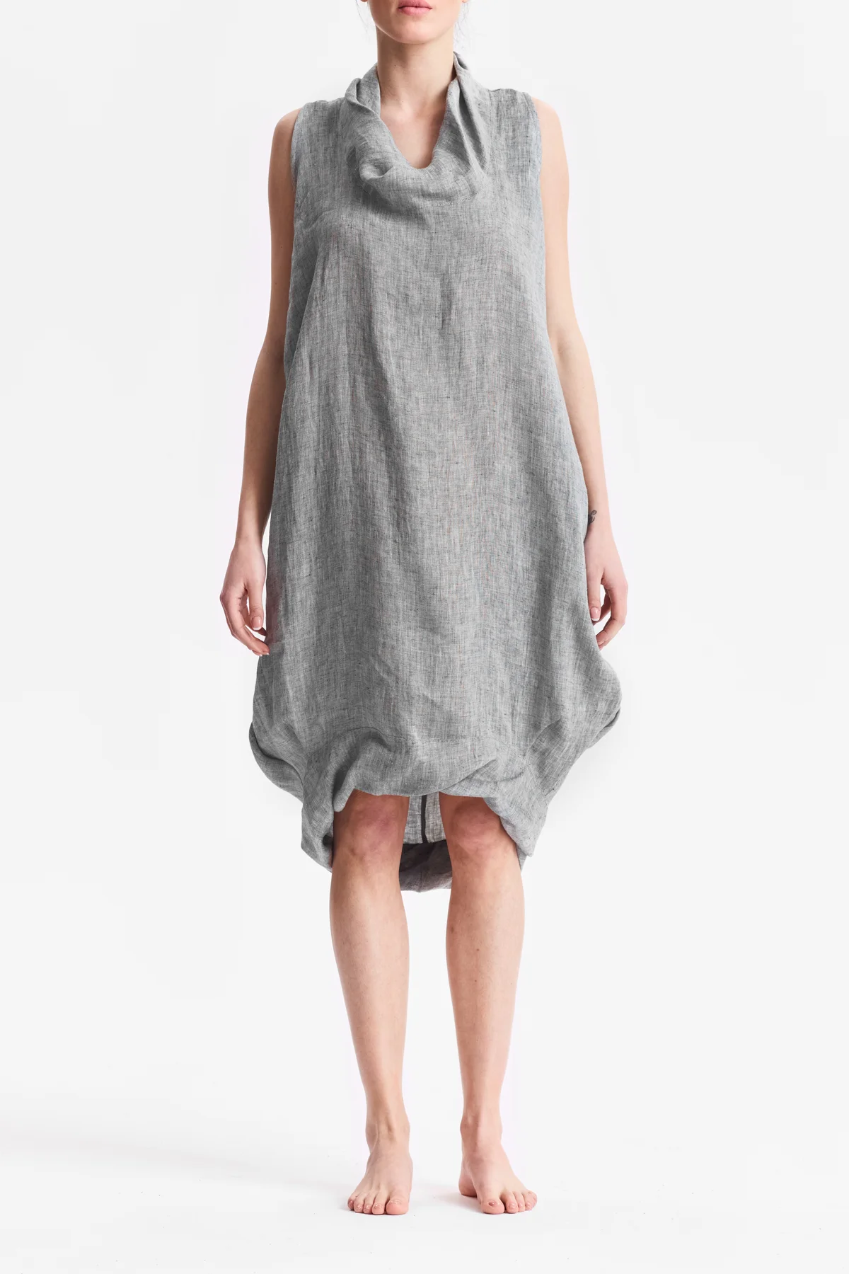 aryasense-light-grey-denim-loose-dress-1