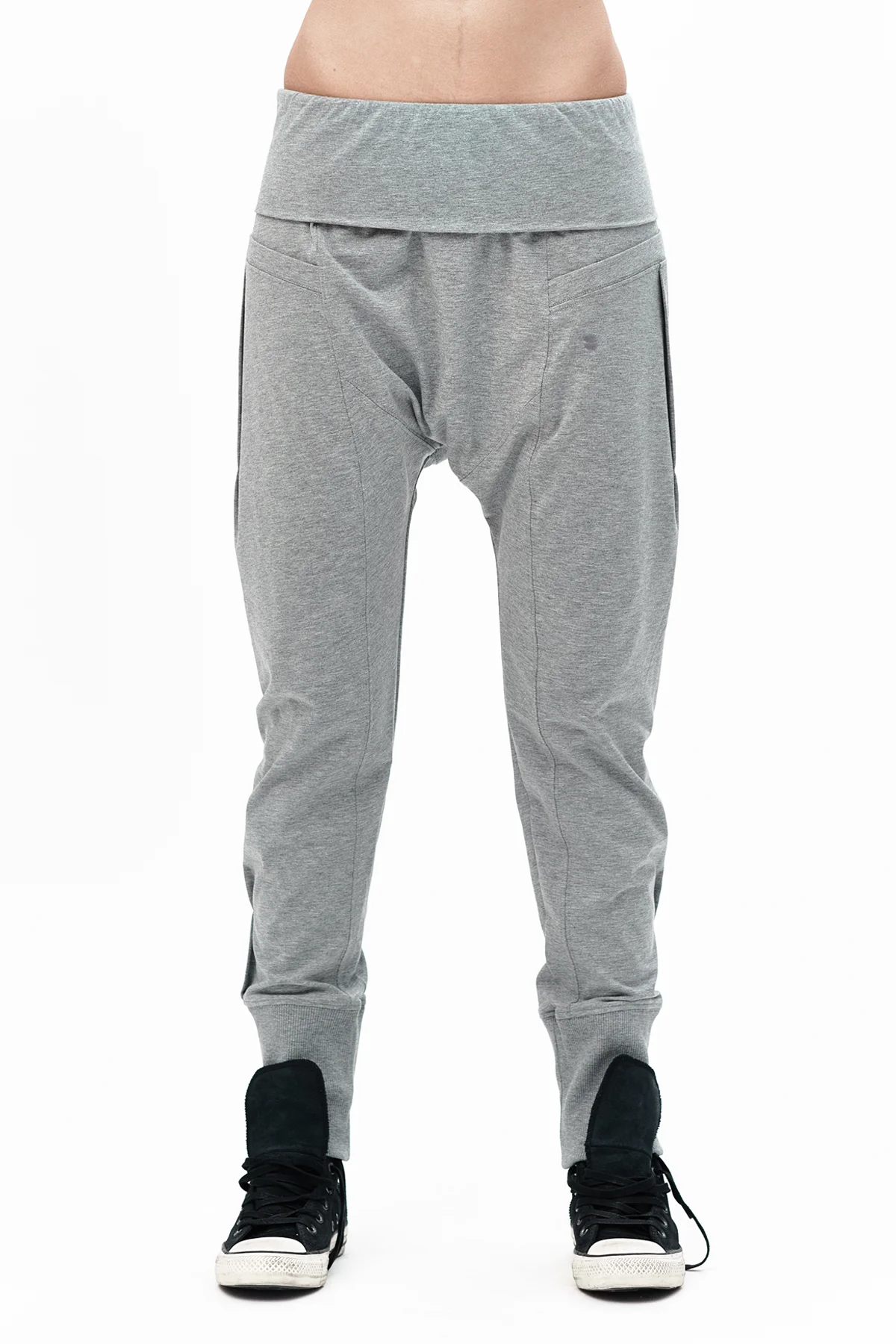 aryasense-light-grey-melange-drop-crotch-pants-2