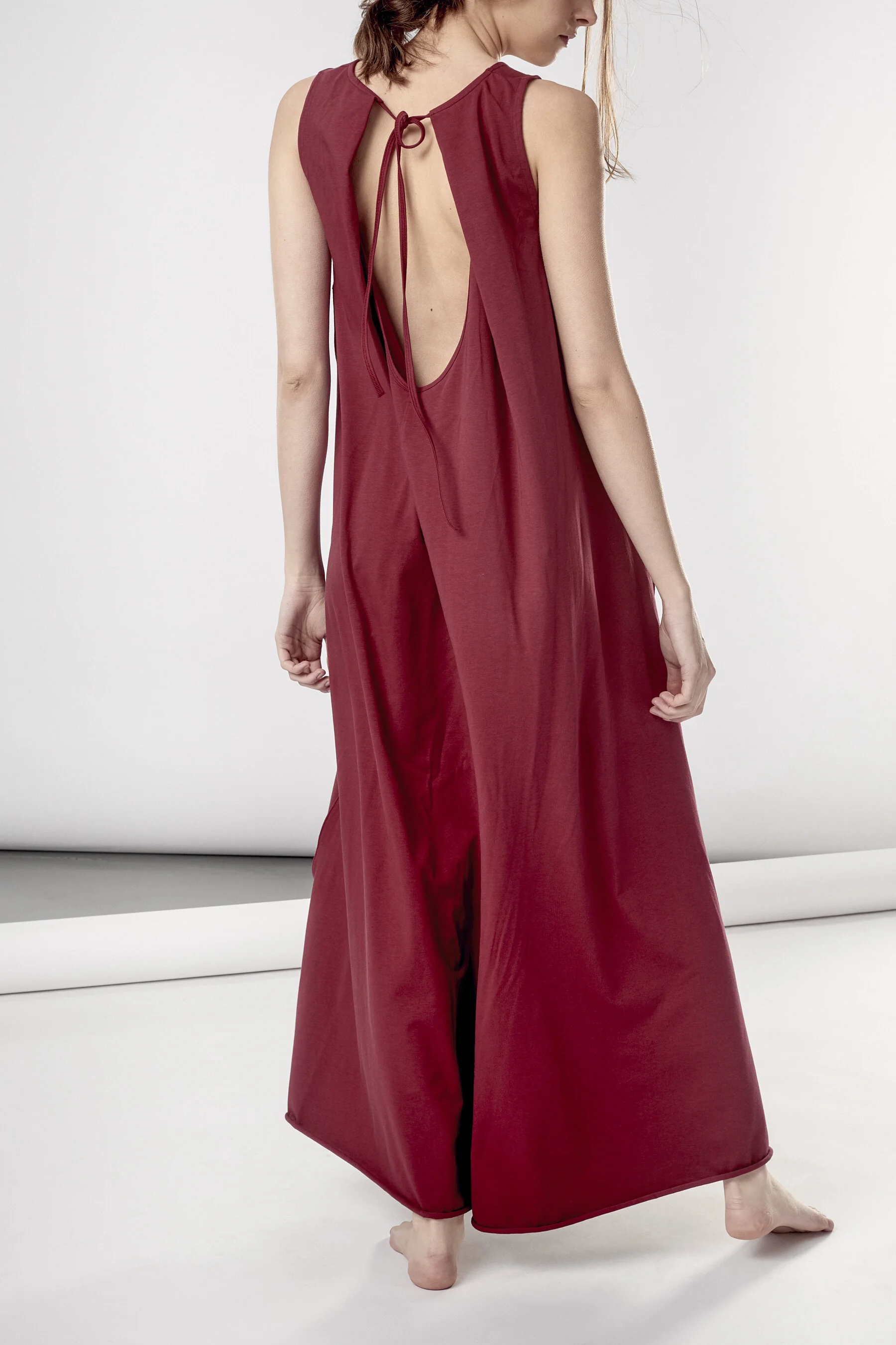 ruby red velvet dress