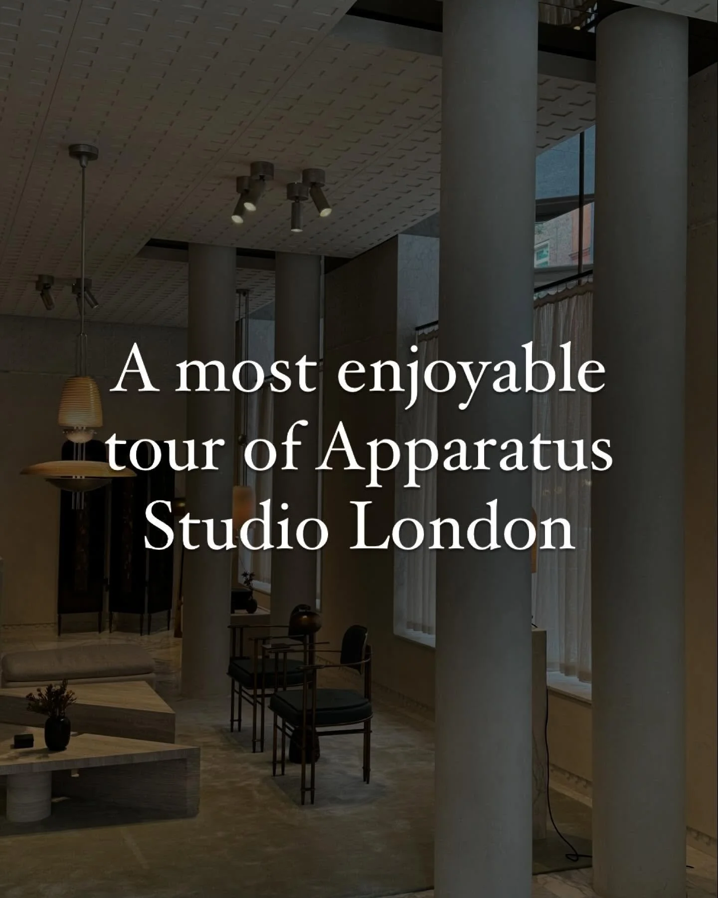 Being in London offers such great experiences. Thank you for the great hospitality while @apparatusstudio #interiordesign #veryblessed