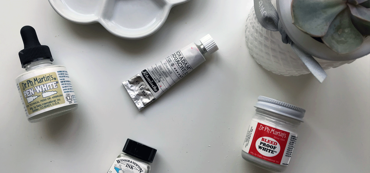 Calligraphy WHITE INK (Dr. PH Martin's Bleed Proof Wite)