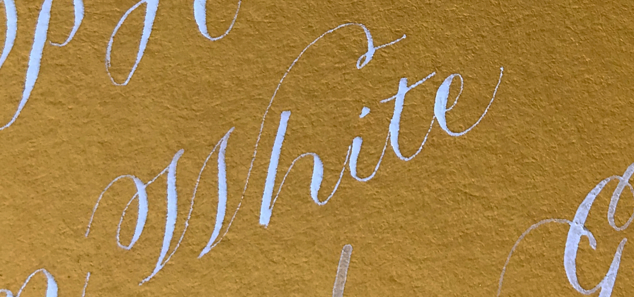 The UK's 5 best white calligraphy inks — Olive & Reid Studio