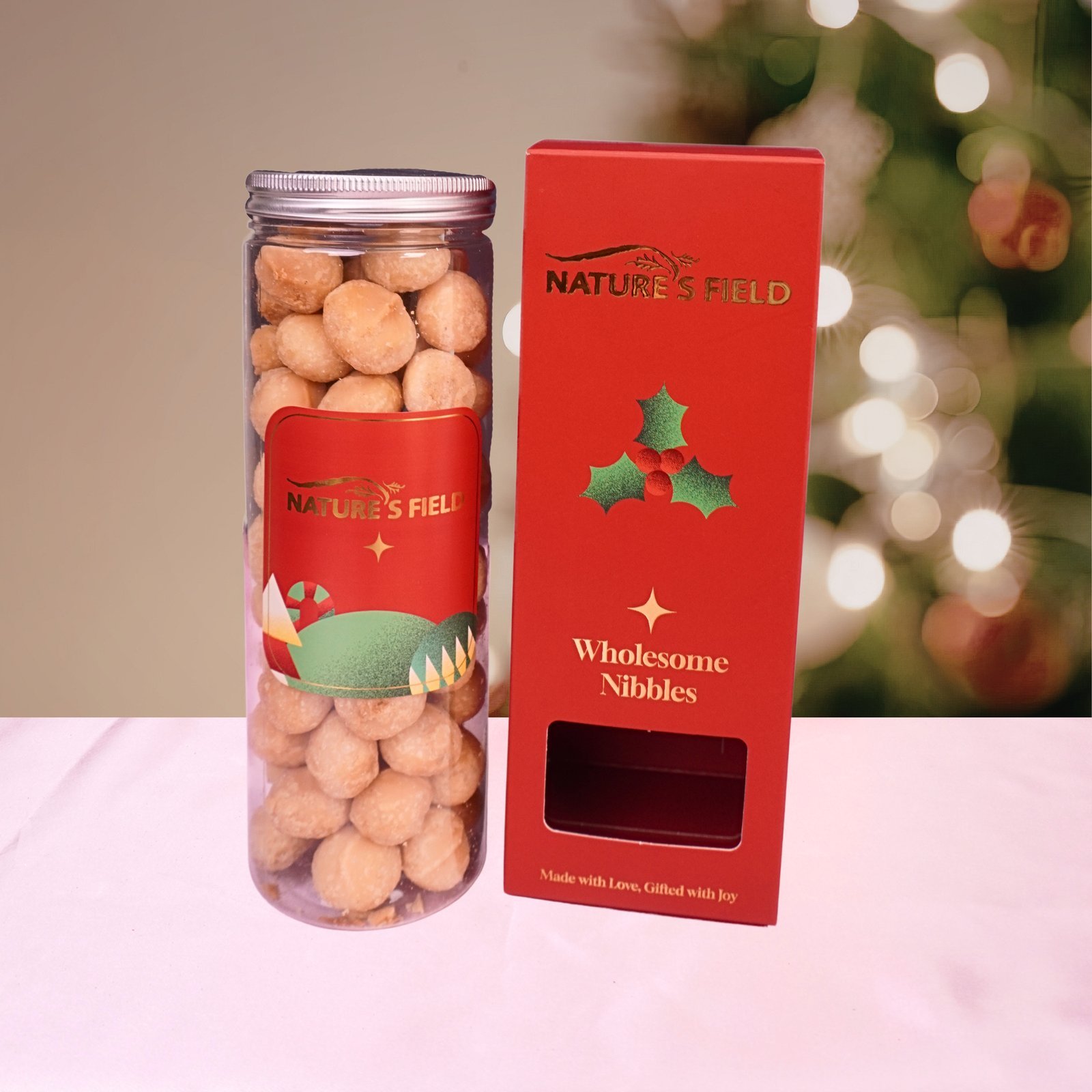 Tall Bottle Gift Box - Walnut