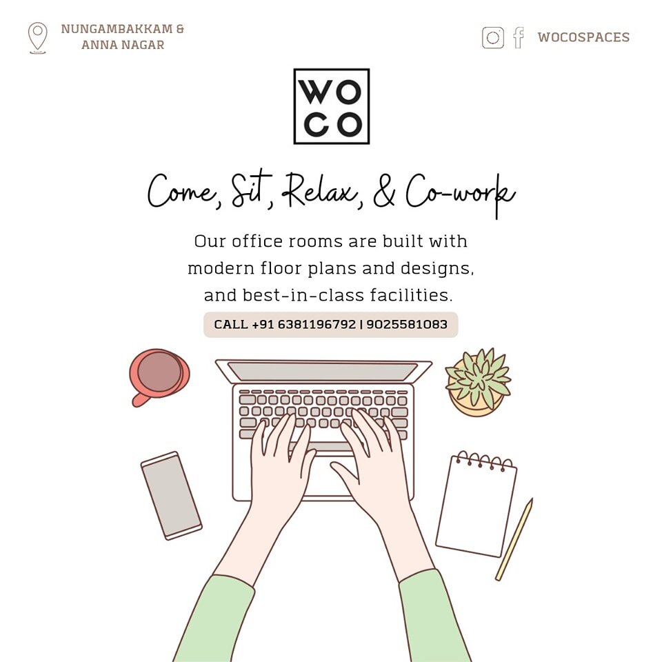 Beat renting, try coworking!
.
.
Book &amp; Visit now.

📞+91 6381196792 | 9025581083

 #coworkingspace #meetingrooms #coworkingspaces #cowork #coworking #workspace