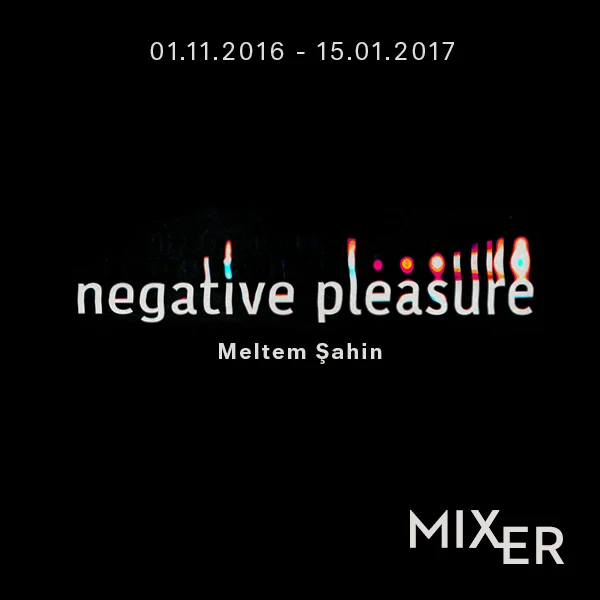 Negative Pleasure (2017) Pastel renklerle bezediği naif çizimleriyle Gilles Deleuze, Friedrich Nietzsche ve Maurice Merleau-Ponty gibi düşünürlerin işlediği konuları ele alan Meltem Şahin, işitme, görme ve dokunma duyularına odaklanarak benzersiz bir deneyim ve öğrenme alanı oluşturuyor..