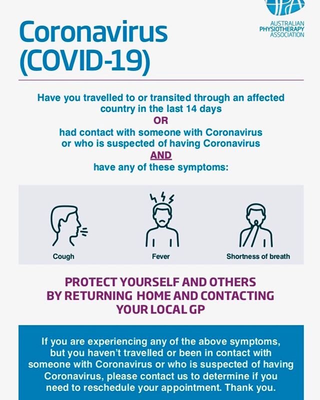 To all our loyal clients,⠀
⠀
Peak Fitness Physiotherapy will be back open tomorrow. 🤗⠀
⠀
Rest assured we are taking every health precaution possible to ensure client safety. ⠀
Please remember the simple health and safety steps you can take when visi