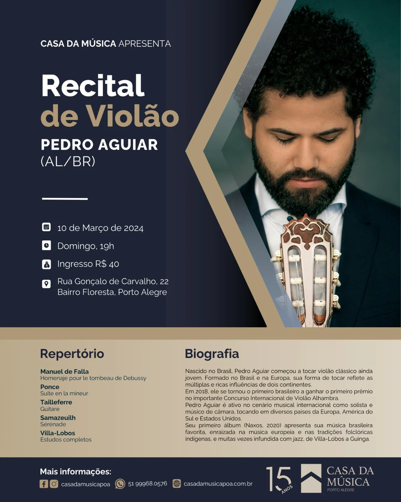 Recital Solo na Casa da Música 
