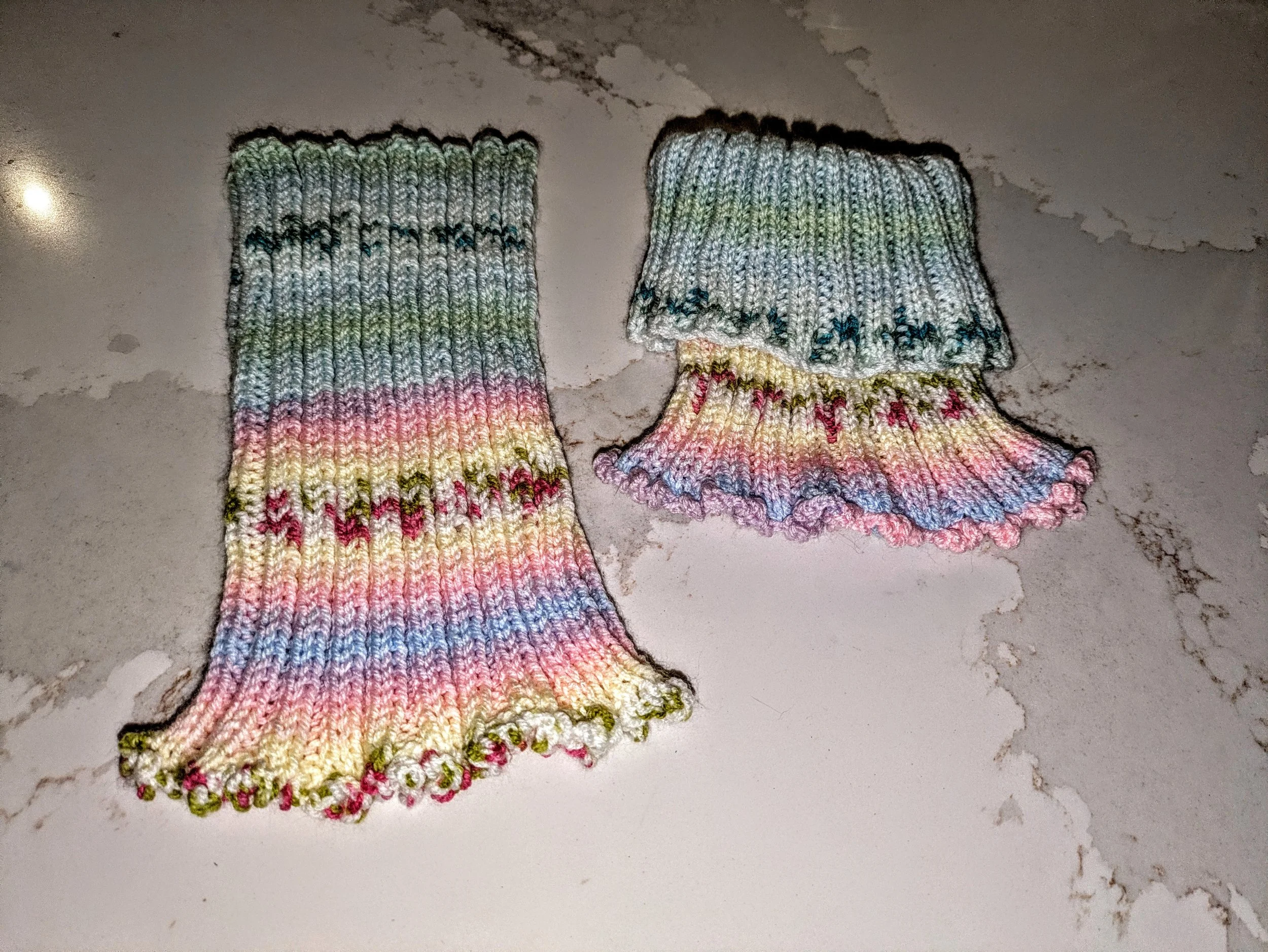 Hand Knitted Boot Cuffs 1