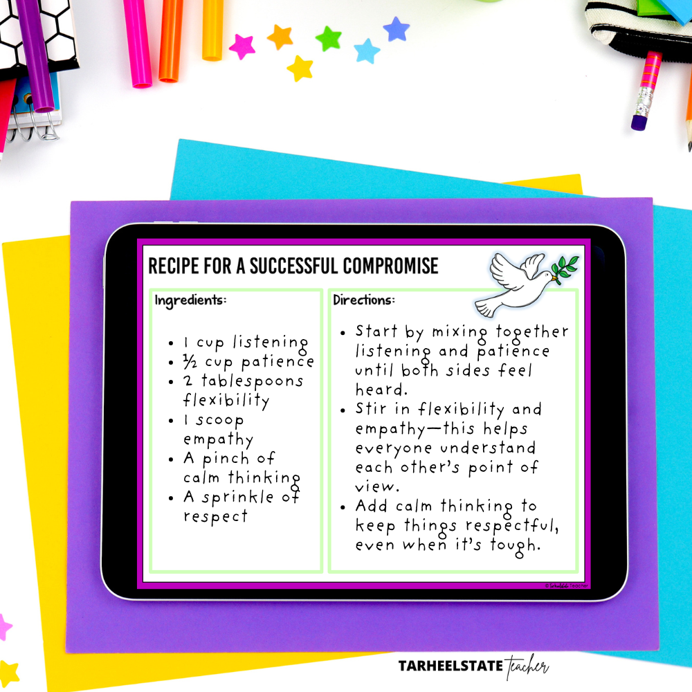 Compromise Activity to help students understand what compromise means