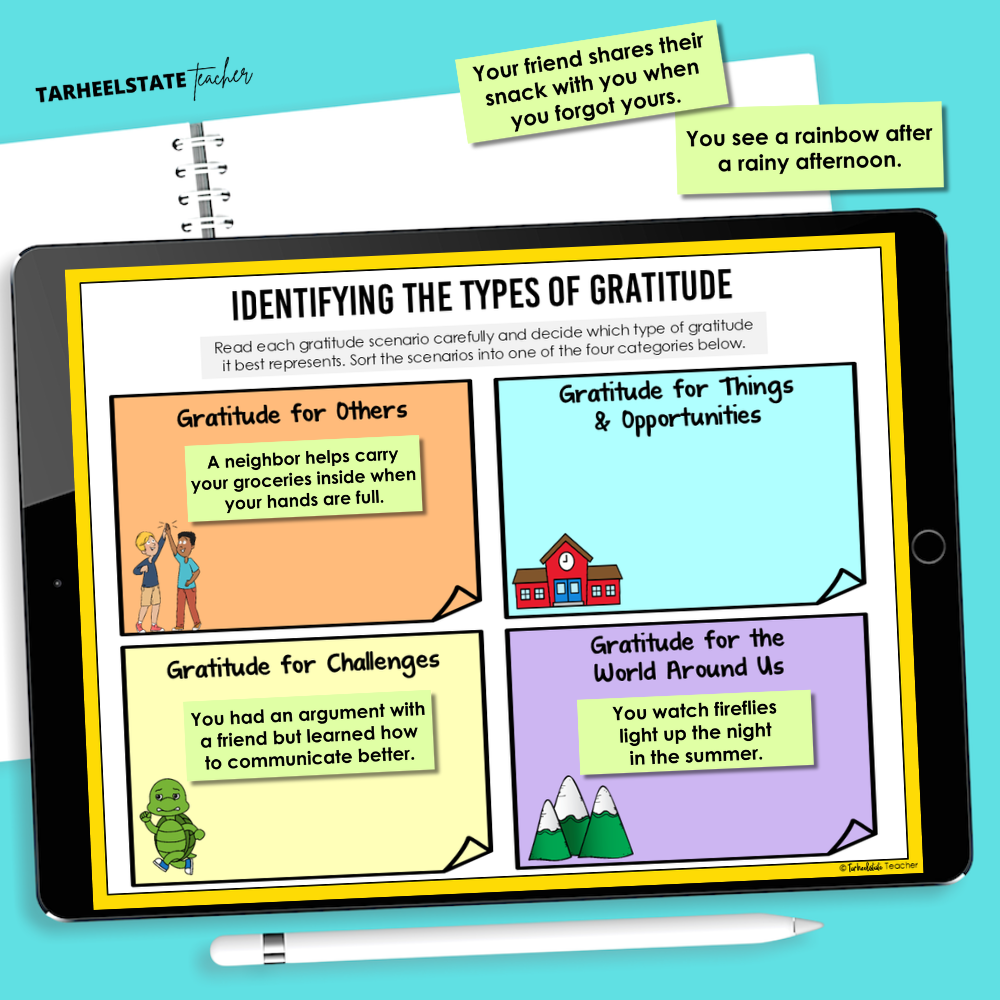 daily gratitude examples for varying types of gratitude