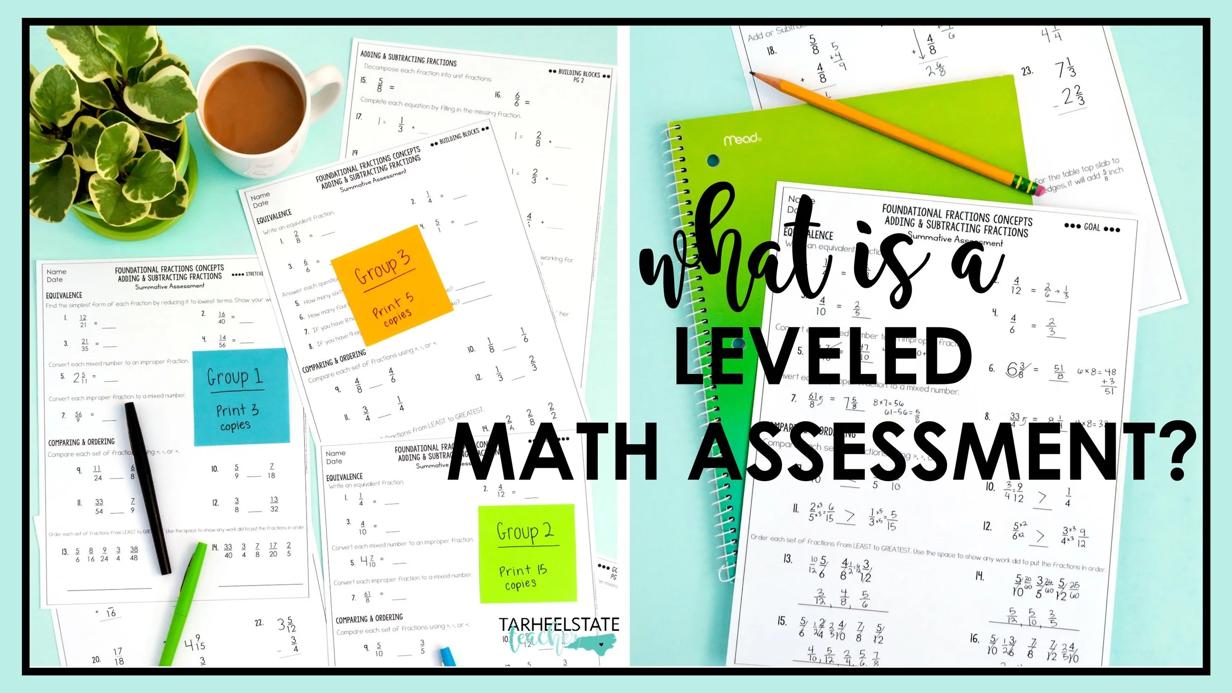 What is a Leveled Math Assessment?  Tips &amp; Ideas for Math Class