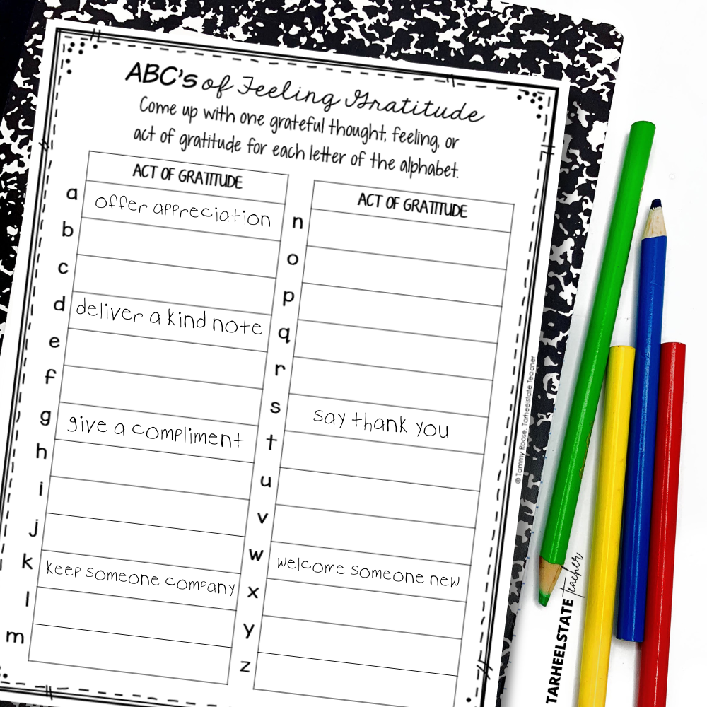 gratitude activities for teaching everyday gratitude