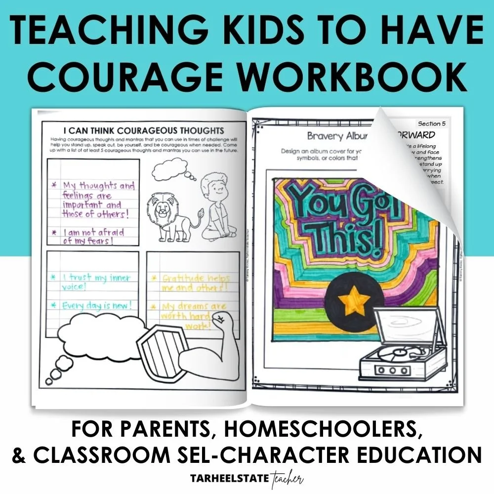 Learning to be brave and courageous workbook