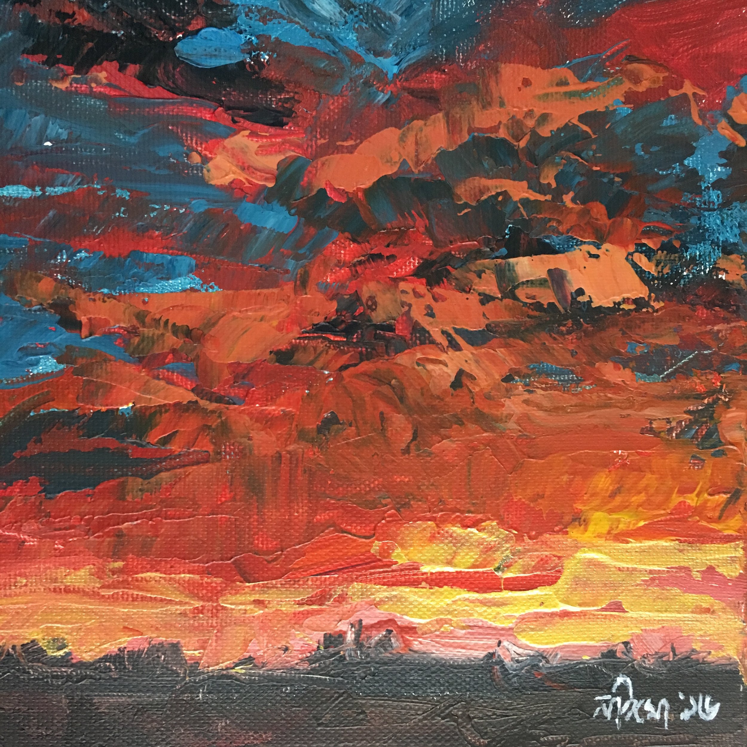  Acrylic on Canvas  20 x 20 cm  SOLD 