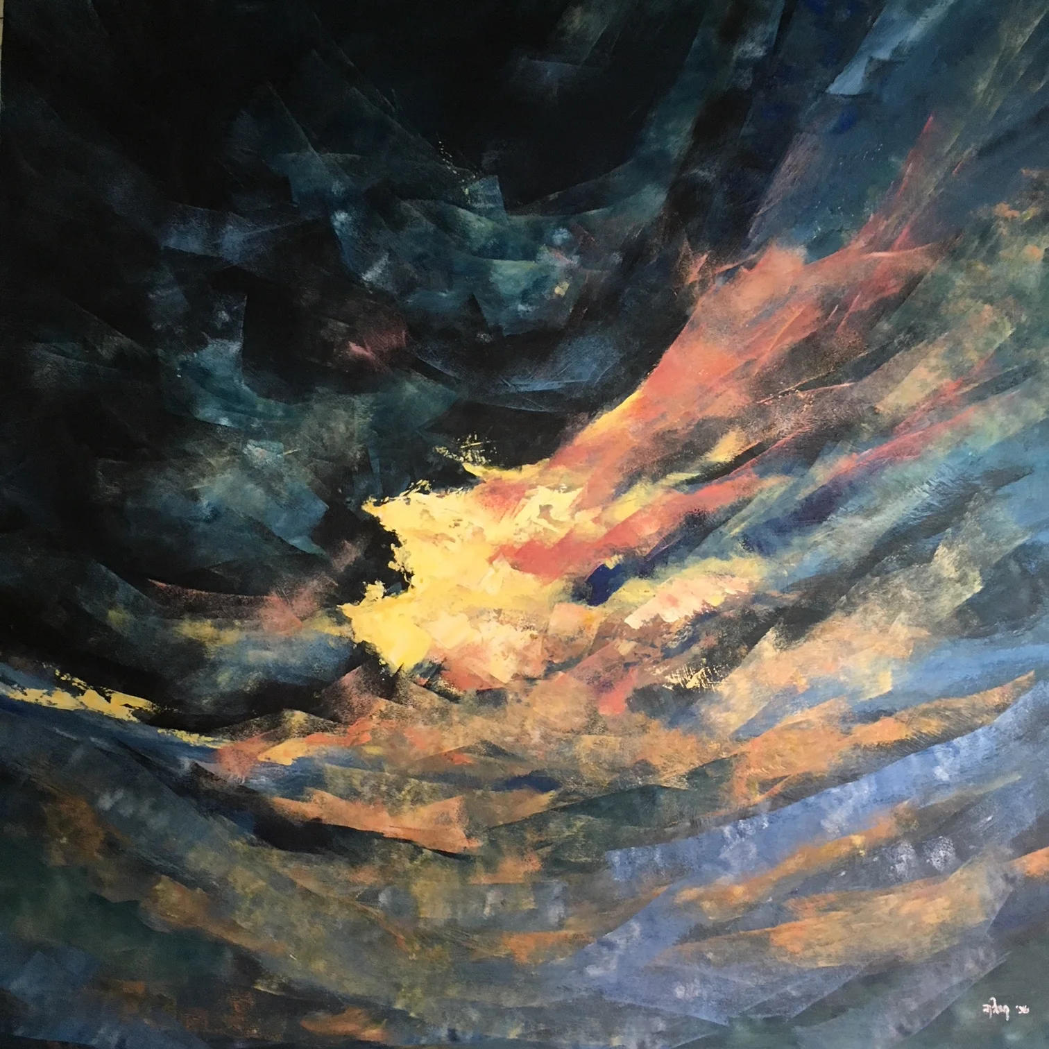 Mixed Media 100 x 100 cm