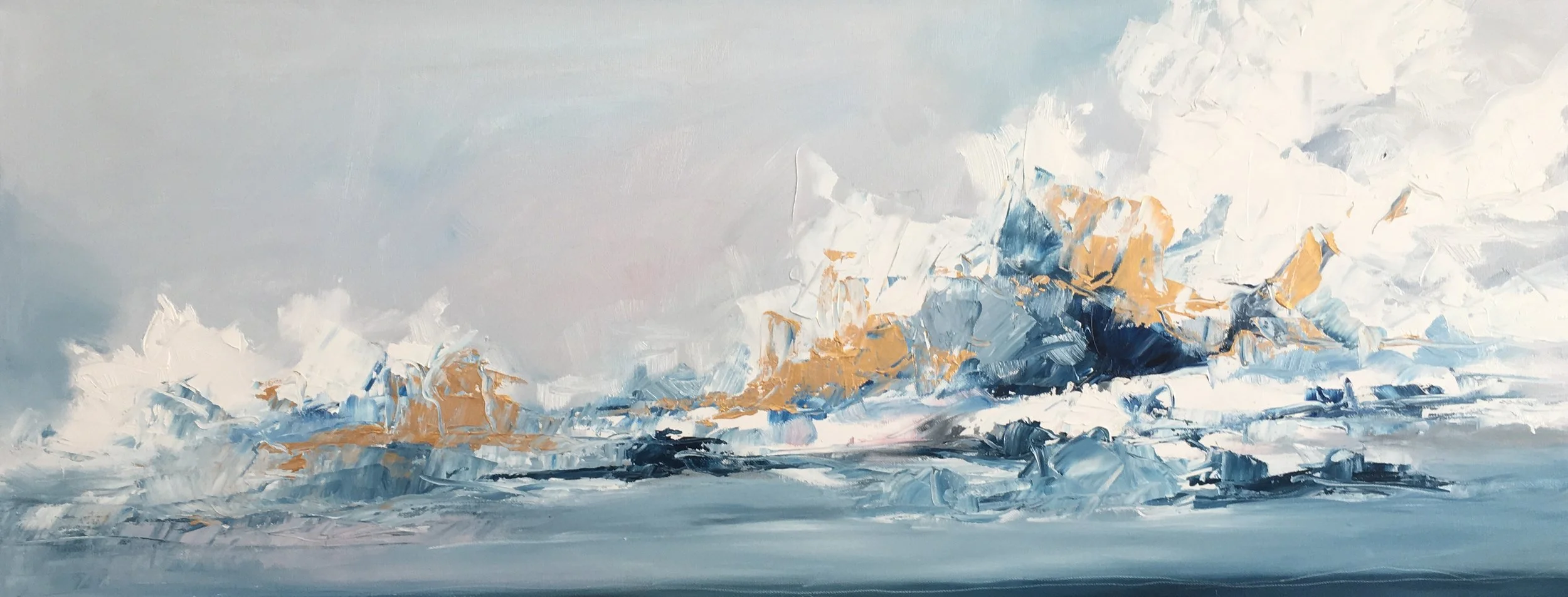 Oil on Canvas 40 x 100 cm
