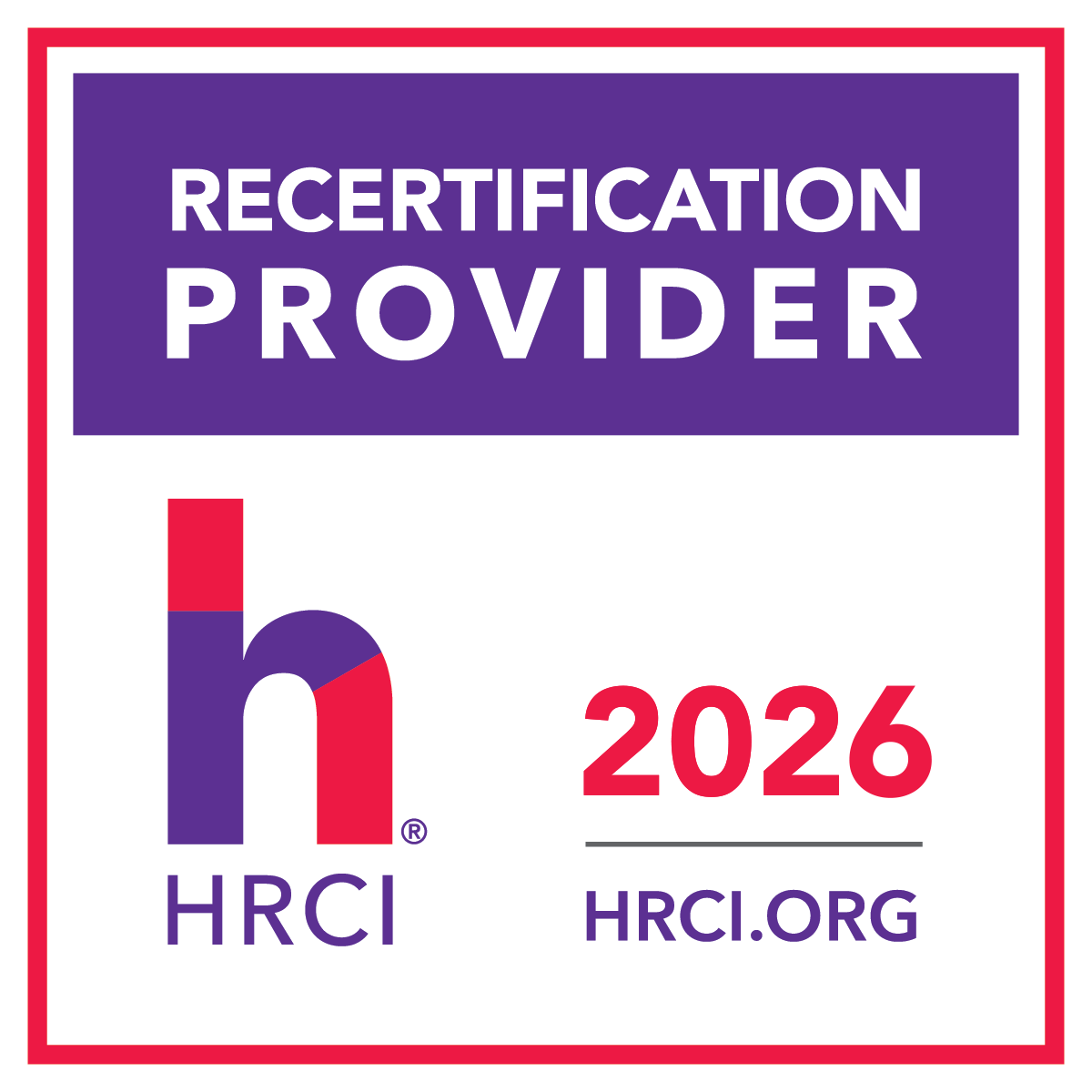 HRCI Recertification Provider, 2026