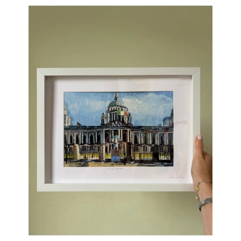City Hall, Belfast framed and signed print