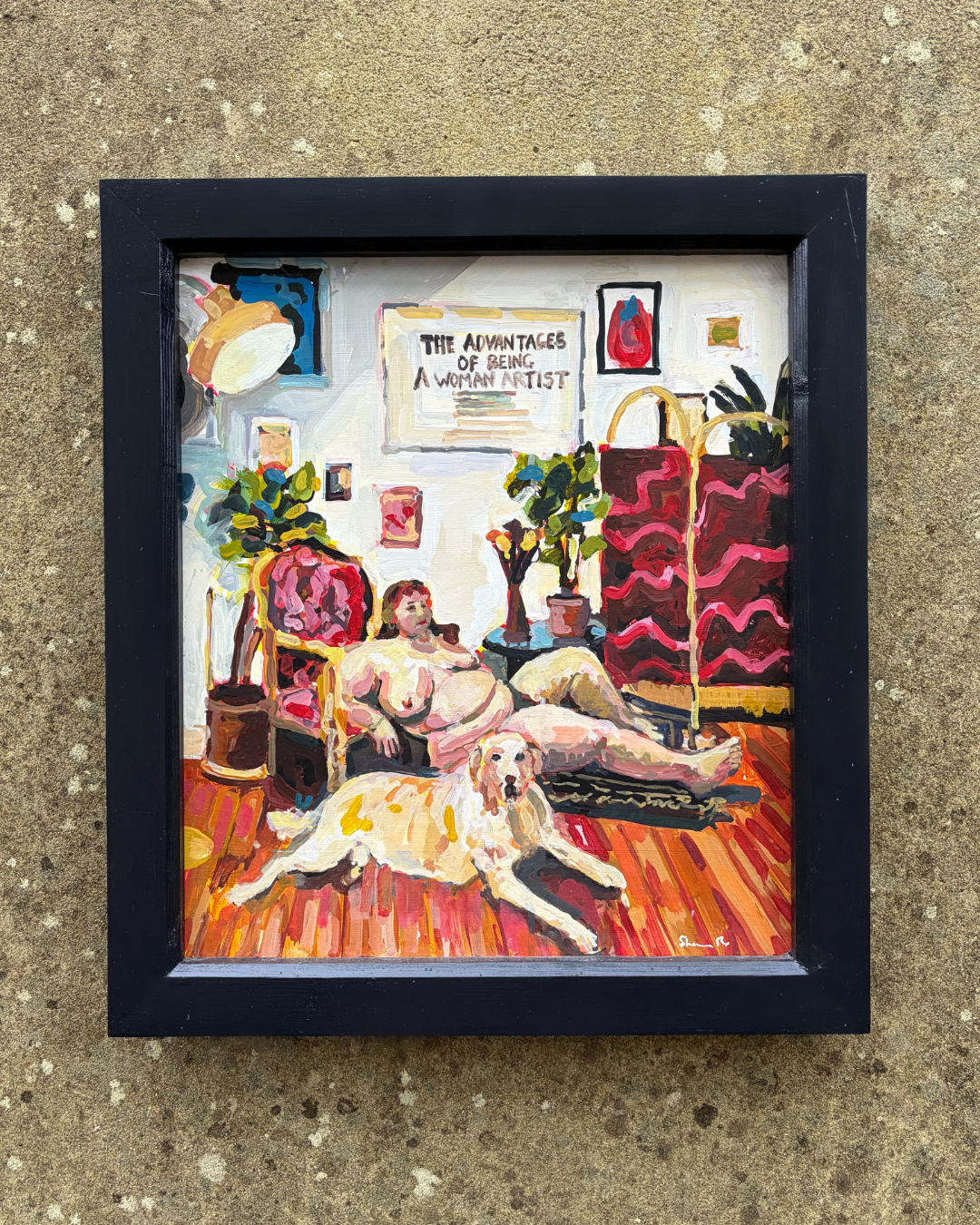 Being A Woman Artist original painting