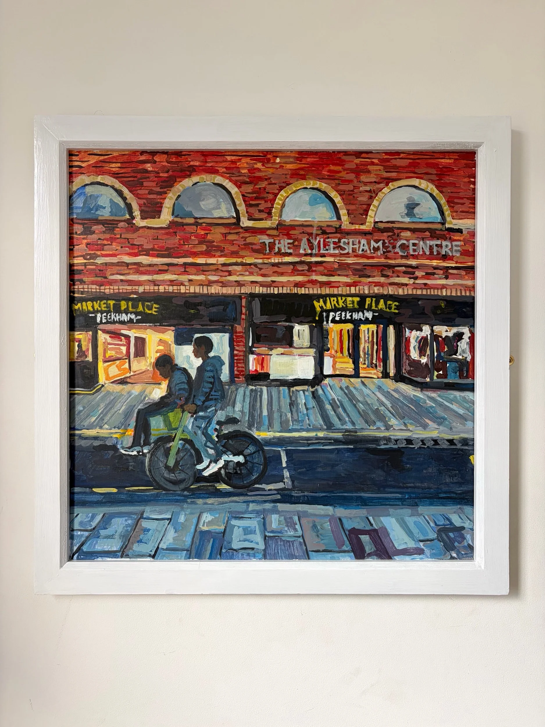 Boys on bike, Peckham original painting