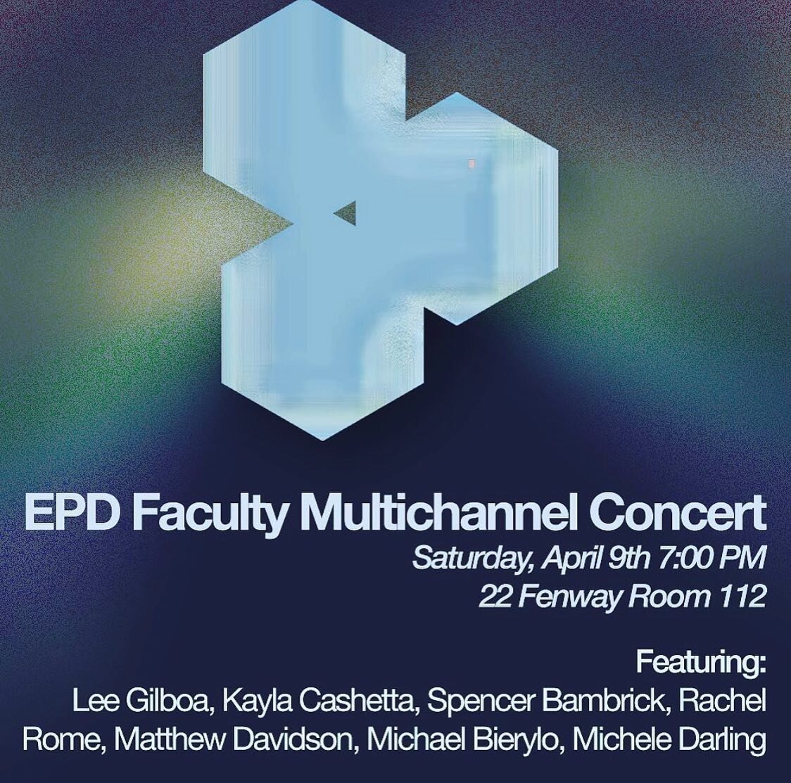 excited to share the bill with incredible colleagues at @epdberklee @racheldevorah @embee1973 @spencer_bambrick @kaylacashetta @strettamgd @mdarlingsound 
This will be an evening of fixed and live music, featuring a wide range of approaches to multic