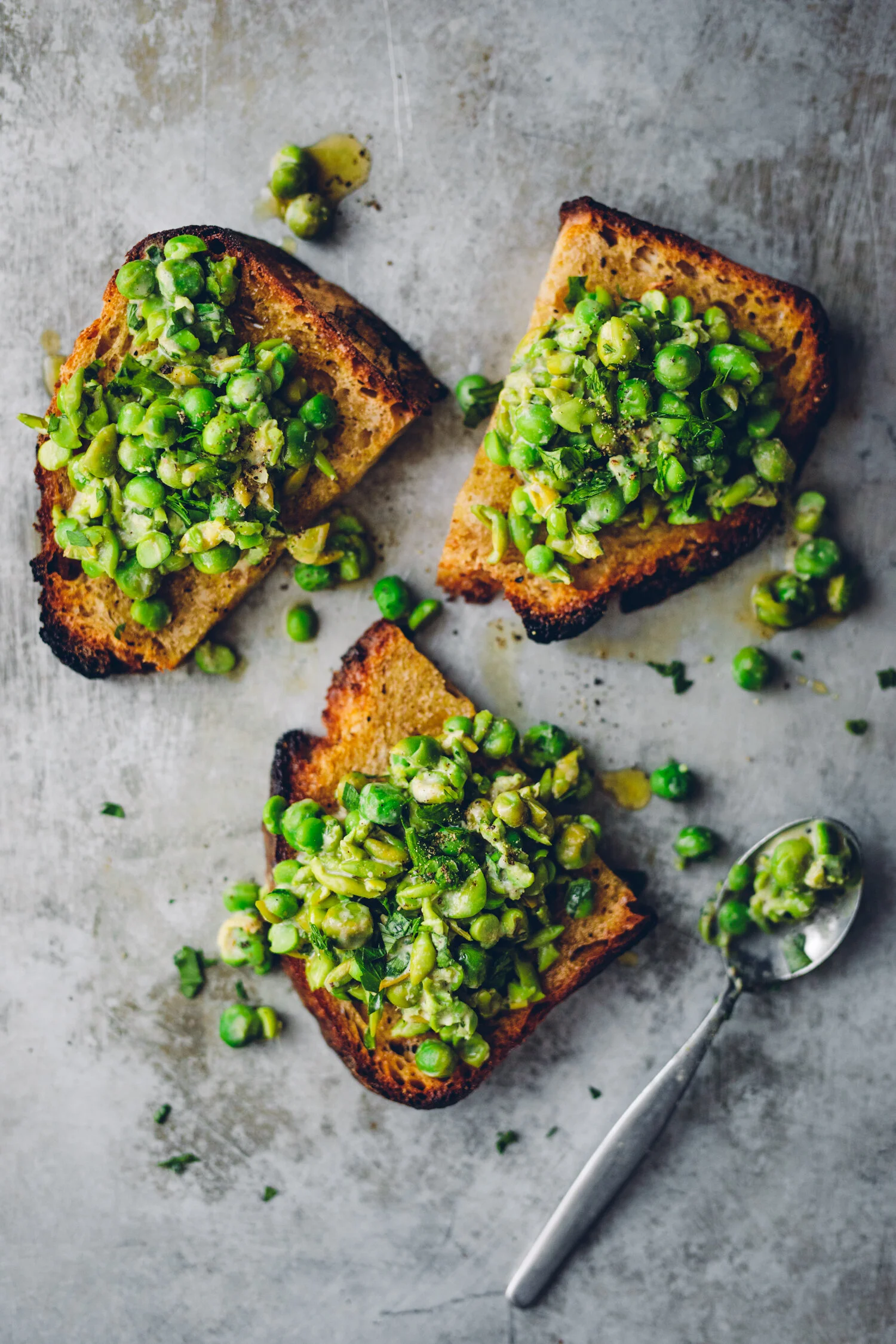 Smashed Peas on Toast, November 2019