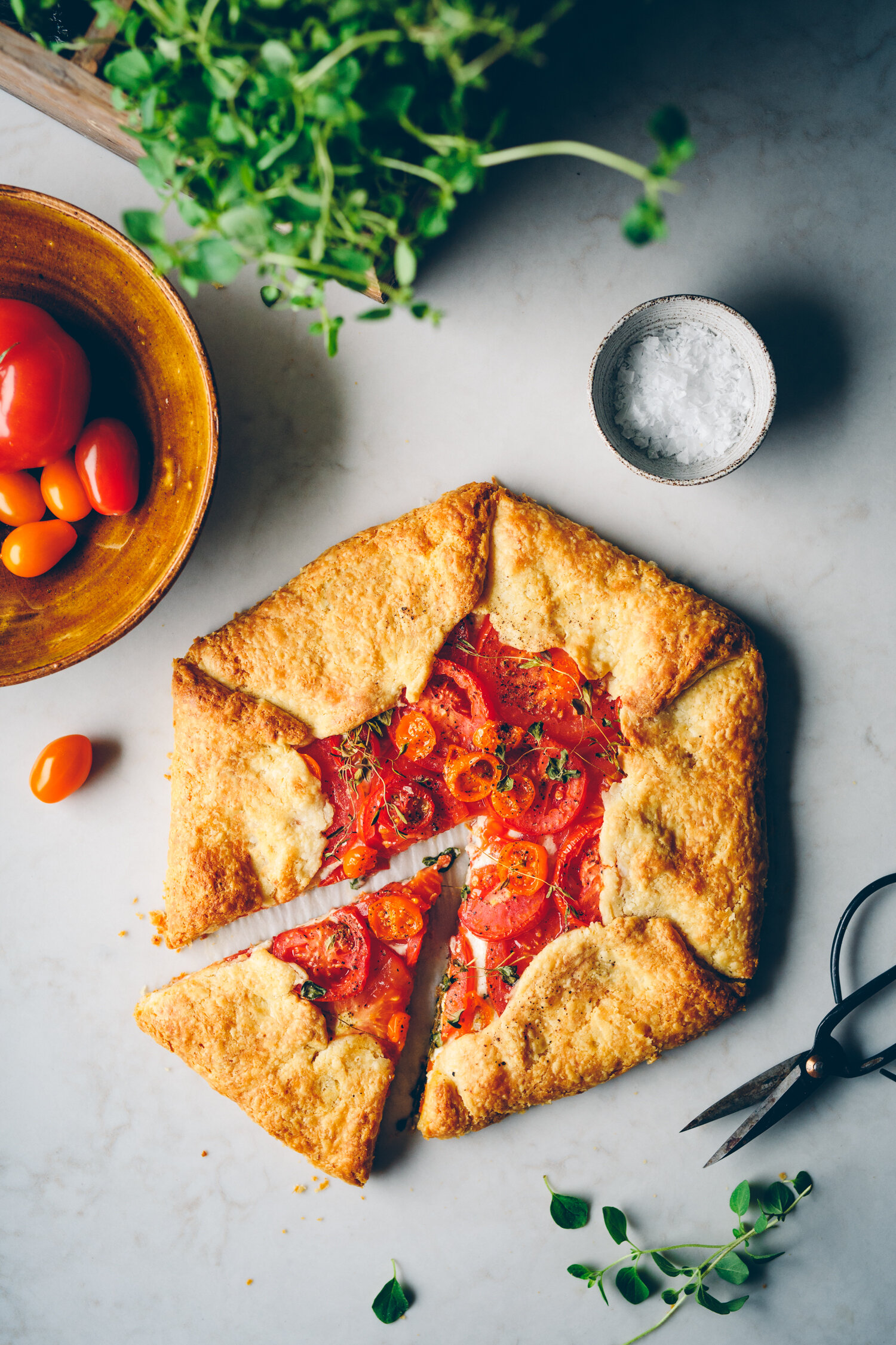 Heirloom Tomato & Ricotta Galette, July 2019