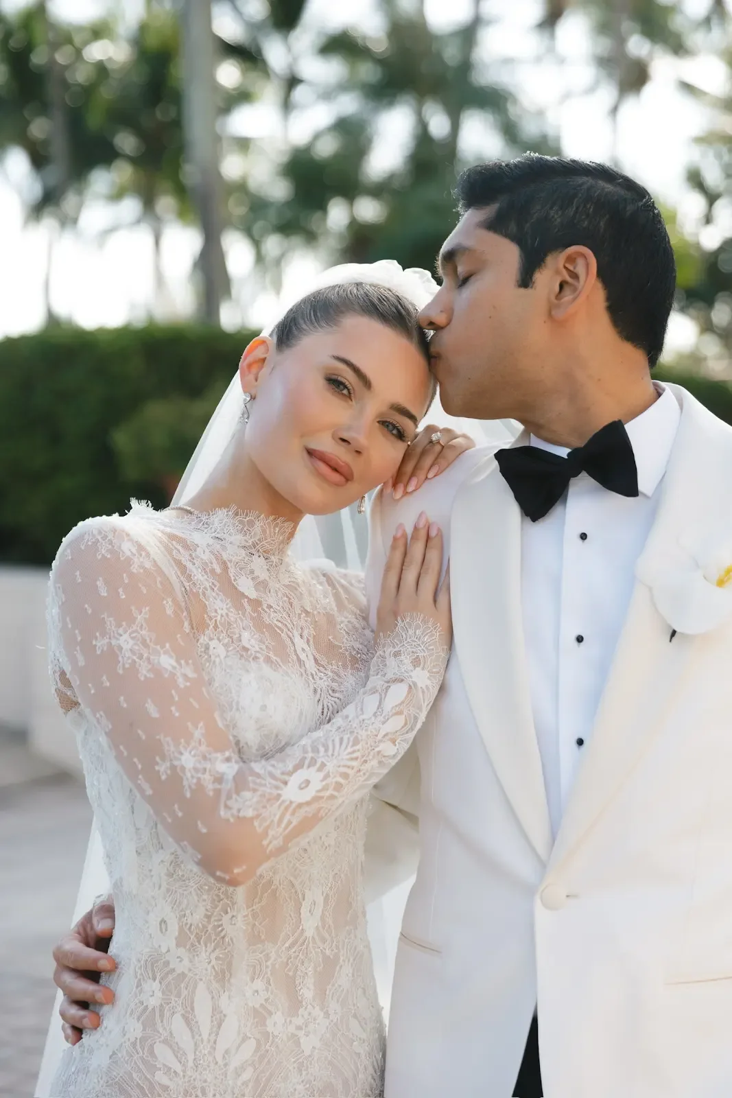 Real Bride Mikaela in Leah Da Gloria at her Miami Wedding