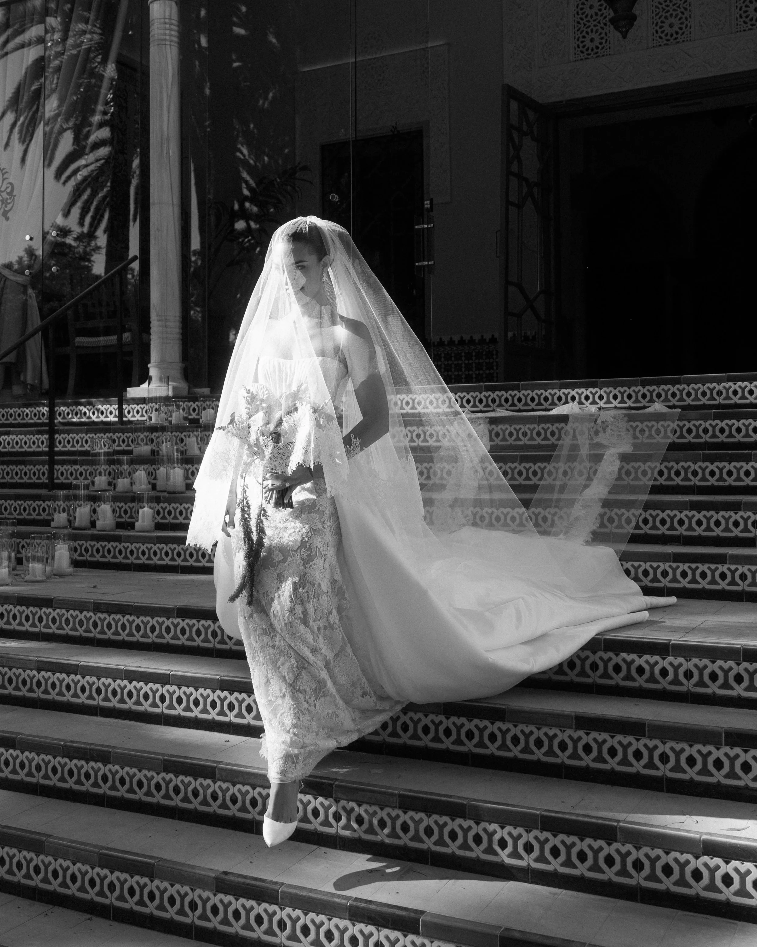 Real Bride Nilka in Wisteria by Ines Di Santo at her Wedding in Sevilla