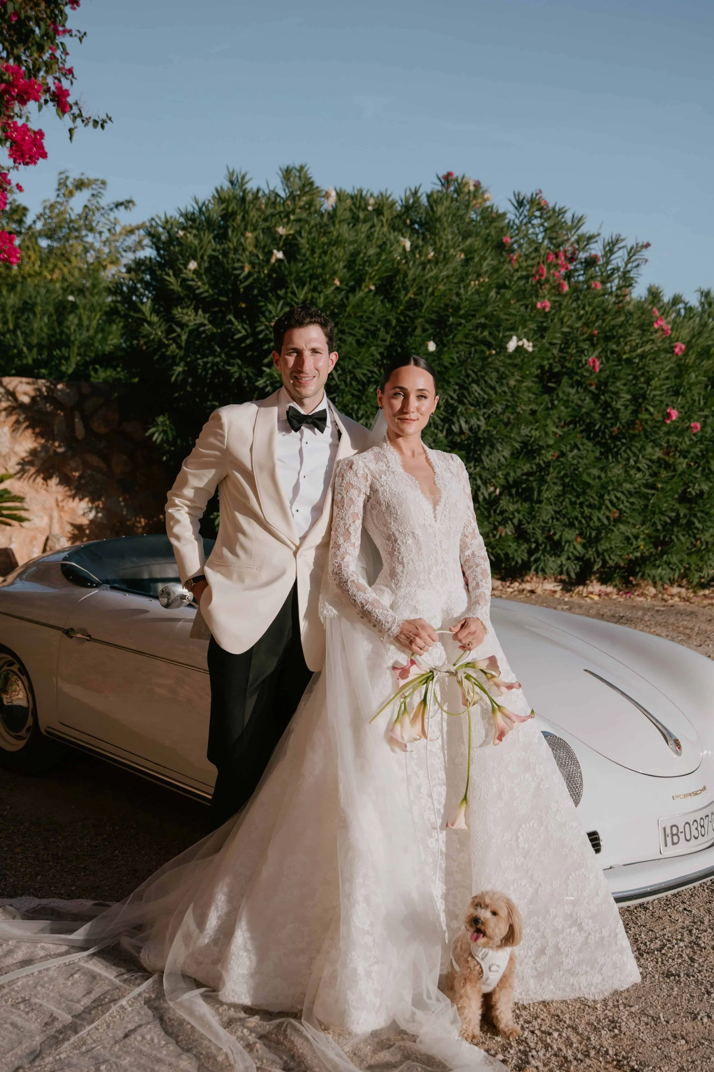 Real Bride Katja in Divinity by Monique Lhuillier at her Wedding in Mallorca